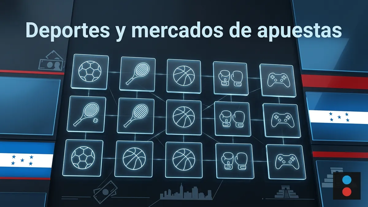 Catálogo de deportes y mercados de apuestas de Megapari HN en mosaico de iconos