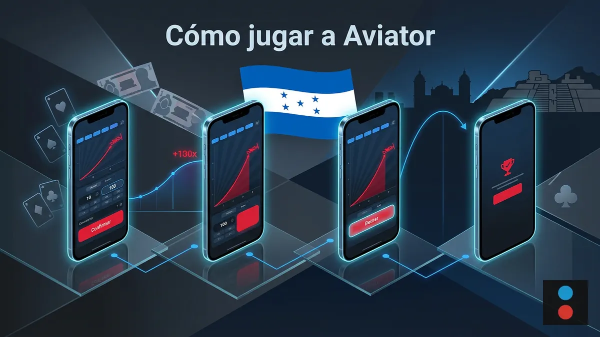 Secuencia de pantallas en español que muestra los pasos para jugar a Aviator de Megapari