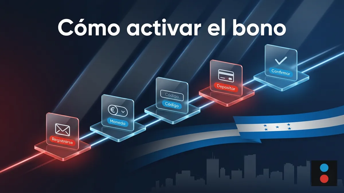 Pasos para activar el bono deportivo de Megapari en Honduras: registro, moneda y primer depósito